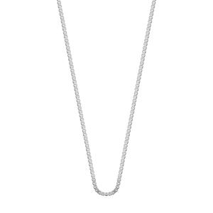 Lucardi Ketting Zilver 50cm -zilverkleurig