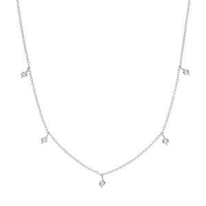 Amor Ketting met hanger voor dames, 925 Sterling zilver, zirkonia synth.