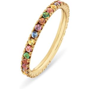 FAVS Fingerring FAVS Damen-Damenring 375er Gelbgold 29 Zirkonia, Zirkonia, synthetisch