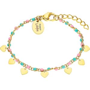 Prinzessin Lillifee Armband voor meisjes, roestvrij staal | hart