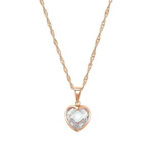 amor Ketting met hanger voor dames, 925 Sterling zilver, zirkonia synth. | Hart