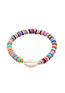 Elli Dames Trend kralen Bont met Kauri schelp in 925 sterling zilver