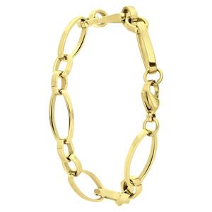 Lucardi Armband 'Modeste' Staal 20.5cm