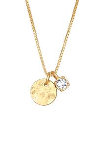 Elli Dames plaatje hanger met kristal in 925 sterling zilver
