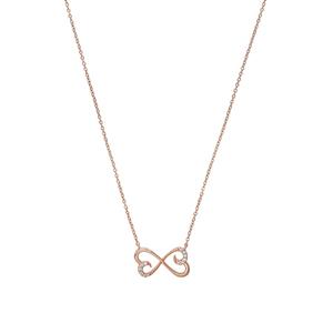 Amor Ketting met hanger voor dames, 925 Sterling zilver, zirkonia synth. | Oneindigheid