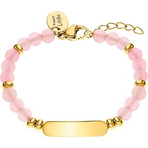 Prinzessin Lillifee ID armband voor meisjes, roestvrij staal IP goud, quartz