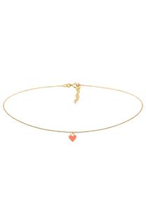 Elli Dames Choker Hart Hanger Trend Blogger met Email in 925 Sterling Zilver Verguld