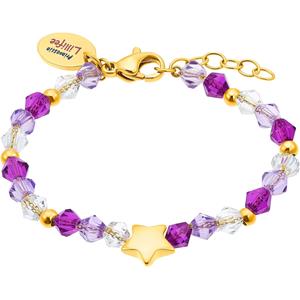 Prinzessin Lillifee Armband voor meisjes, roestvrij staal, edelsteen | ster