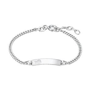 Amor ID armband voor kinderen unisex, sterling zilver 925, engelen