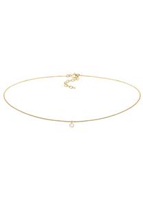 Elli Dames Choker Hanger Geo met Maansteen in 925 Sterling Zilver