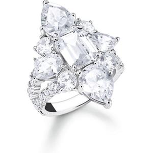THOMAS SABO Fingerring Thomas Sabo Damen-Damenring Silber Zirkonia, Zirkonia