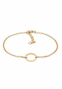 Elli Dames Armband Basic Cirkel Geo Look van 925 Sterling Zilver