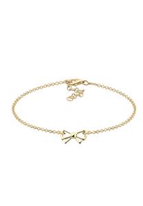 Elli Dames Bow Hanger Modern in 925 Sterling Zilver Goud