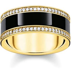 Thomas Sabo Damesring Zilver, Email goud