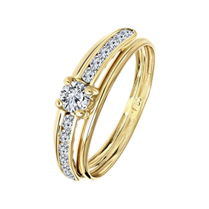 Lucardi Ring - Goudkleurig