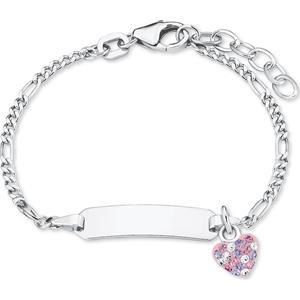 Prinzessin Lillifee ID armband voor meisjes, 925 sterling zilver, Preciosa | Hart