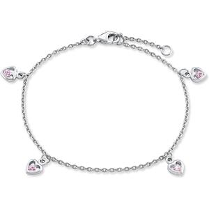 Prinzessin Lillifee Armband voor meisjes, 925 sterling zilver, zirkonia synth. | Hart