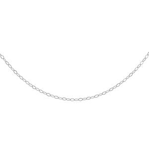 Lucardi Ketting 9 Karaat 46cm -zilverkleurig