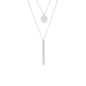 Lucardi Ketting Zilver 42cm -zilverkleurig