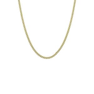 Lucardi Ketting Zilver - goudkleurig