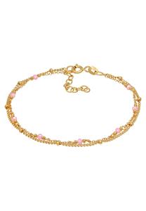 Elli Dames Balketting Filigraanroze met Kwartskralen in 925 Sterling Zilver