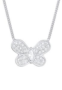 Elli Dames Vlinder Hanger Fonkelend Trend met Zirkonia in 925 Sterling Zilver