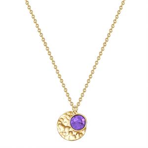 Glanzstücke München Silberkette Kreis gelbgold, aus Sterling Silber