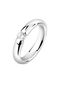 Nenalina Dames Verlovingsring Elegant met Zirkonia kristallen in 925 Sterling Zilver