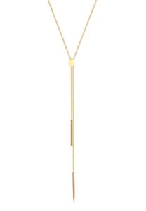 Elli Dames Y-Ketting Geo Staf Basis Trend Blogger in 925 Sterling Zilver