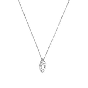 Amor Ketting met hanger voor dames, 925 Sterling zilver, zirkonia synth.