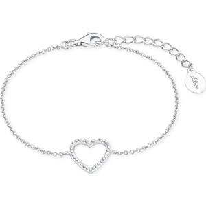 S.Oliver Armband voor dames, 925 Sterling zilver, zirkonia synth. | Hart