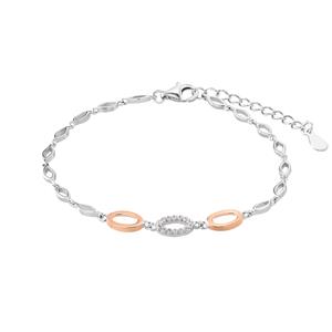 amor Armband voor dames, 925 Sterling zilver, zirkonia synth.