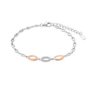 Amor Armband voor dames, 925 Sterling zilver, zirkonia synth.