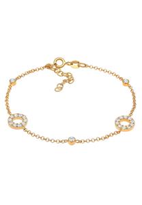 Elli Dames kristallen cirkels vintage in 925 sterling zilver