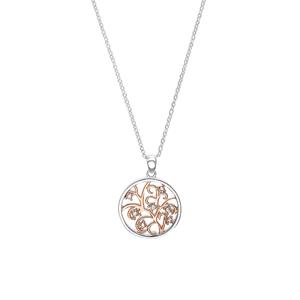 Amor Ketting met hanger voor dames, 925 Sterling zilver, zirkonia synth.