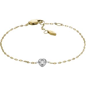 Fossil Armband Fossil Damen-Armband Edelstahl Glasstein, Damenschmuck