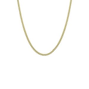 Lucardi Ketting Zilver - goudkleurig