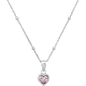 Prinzessin Lillifee Ketting met hanger voor meisjes, 925 sterling zilver, zirkonia synth. | Hart