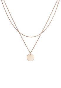 Elli Dames Set Laag Plaatje Cirkel Basis Minimaal in 925 Sterling Zilver Verguld