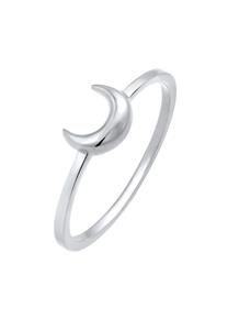 Elli Dames Halve Maan Astro Basis Trend in 925 Sterling Zilver Verguld
