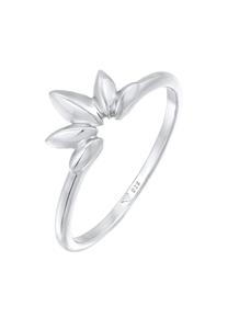 Elli Dames Blad Vorm Natuur Elegant in 925 sterling zilver