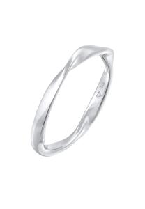 Elli Dames band gedraaid Stack Basis in 925 sterling zilver