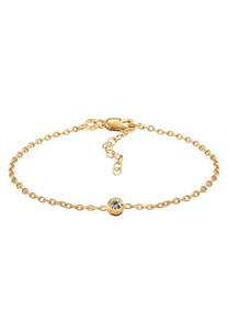Elli DIAMONDS Dames Solitaire Filigraan Zout Peper met Diamant (0.11 ct.) Verstelbaar in 925 Sterling Zilver Verguld