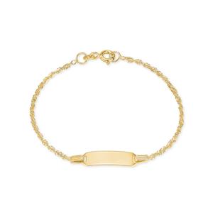 Amor ID armband voor meisjes, goud 375