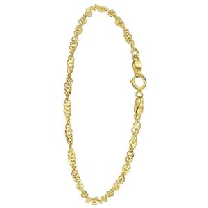 Lucardi Armband 9 Karaat - goudkleurig
