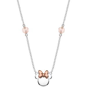 DISNEY Jewelry Collier Disney Mädchen-Kinderkette 925er Silber 2 Kristall