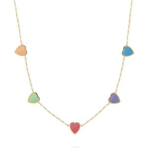 GUIDO MARIA KRETSCHMER Edelstahlkette GMK Damen-Kette Edelstahl, Emaille