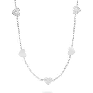 GUIDO MARIA KRETSCHMER Edelstahlkette GMK Damen-Kette Edelstahl 81 Zirkonia