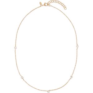 FAVS Edelstahlkette FAVS Damen-Kette Edelstahl 5 Zirkonia