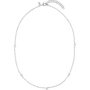 FAVS Edelstahlkette FAVS Damen-Kette Edelstahl 5 Zirkonia